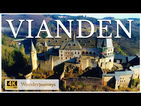 Vianden Castle Luxembourg - Drone 4K UHD