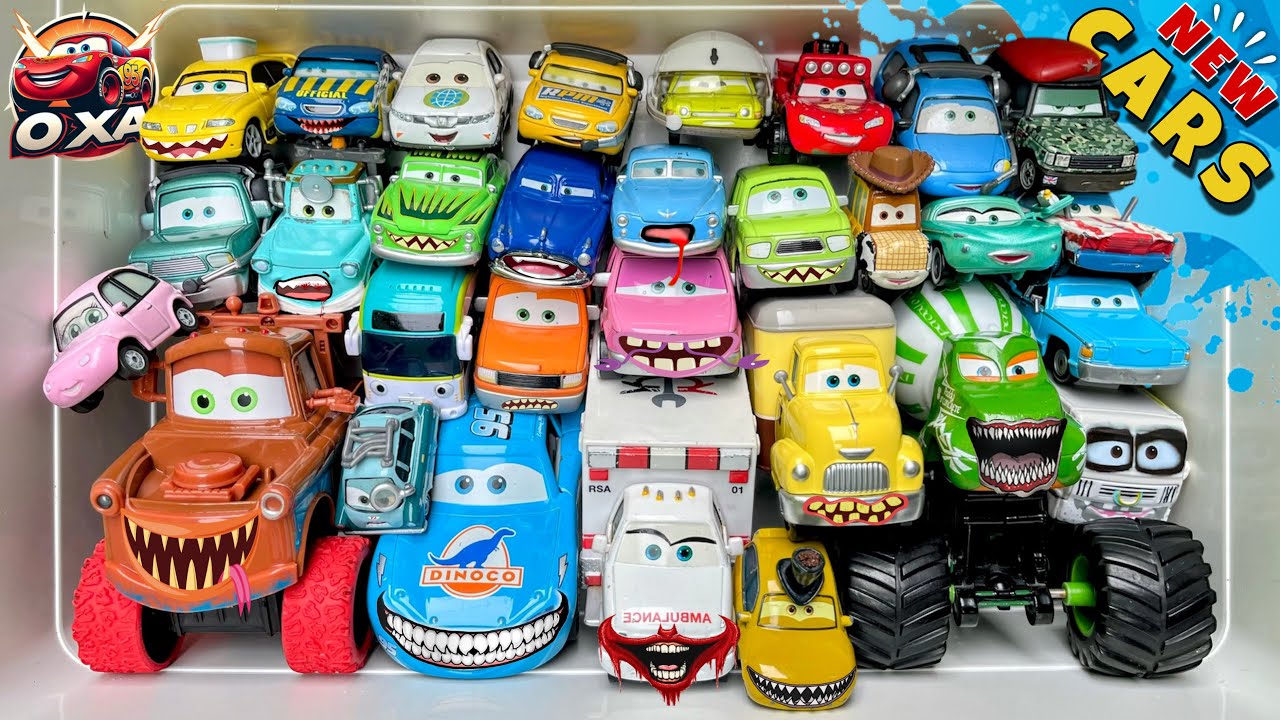 Disney Pixar Cars Unboxing Review | Lightning McQueen, Tow Mater, Chick Hicks, Sally Carrera, Cruz