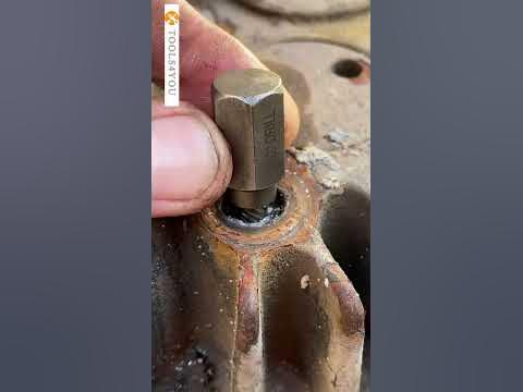 Remove damaged rusty bolts - YouTube