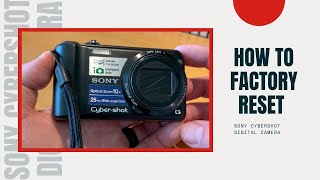 How to Factory Reset Sony Cybershot Digital Camera screenshot 3