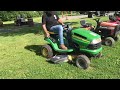 2112  john deere la105 mower