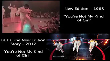 New Edition - "You're Not My Kind of Girl" Movie vs Real Life Comparison