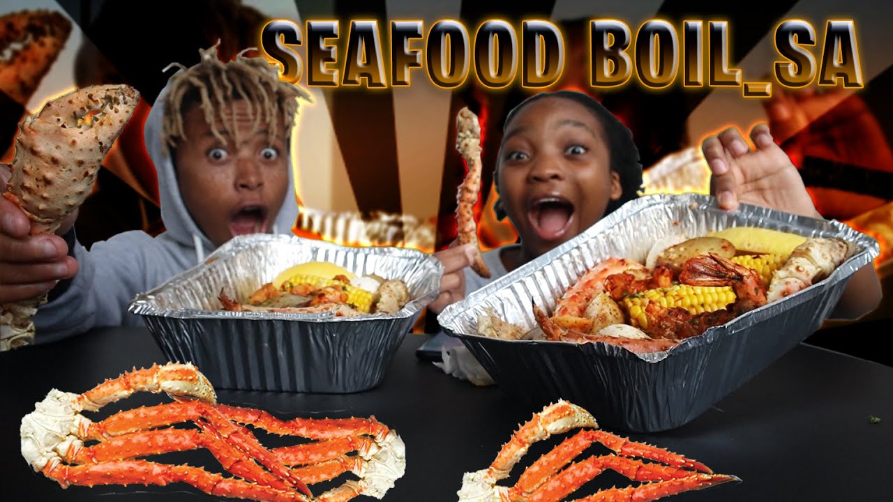 SEAFOOD BOIL MUKBANG FIRST TIME South African Seafood Boil 먹방 w