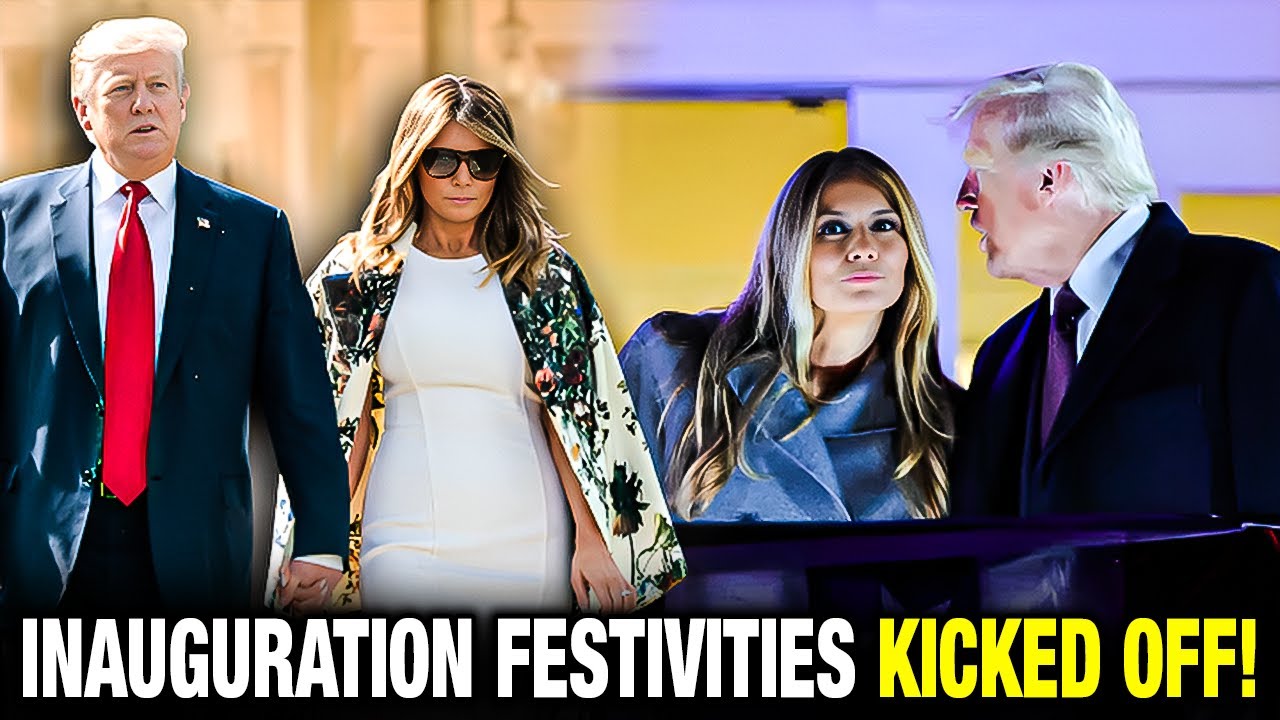 Melania Stuns In D&G Pantsuit And Dior Coat At Trump’s Reception And Fireworks