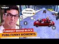 FUNNIEST BRIDGE BLOCK EVER 🤣 | PUBG MOBILE HINDI FUNNY MOMENTS