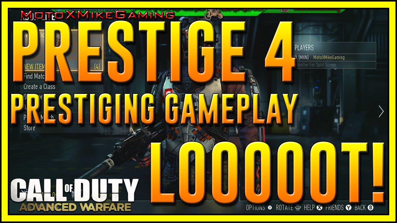 Advanced Warfare Prestige 4 LOOT Call of Duty COD AW 4th Prestige