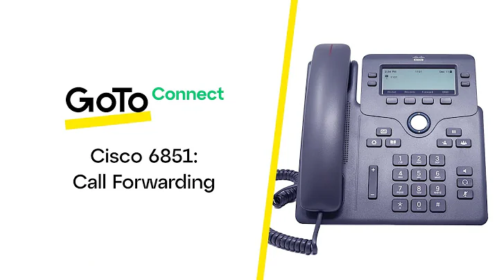 Cisco 6851: Call Forwarding