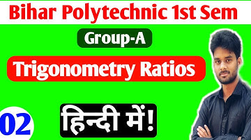 Bihar Polytechnic First Semester Math Trigonometry Group-A/Bihar Polytechnic 1st Semester Math Trigo