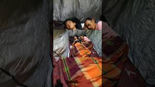 bermalam di rumah pohon tengah hutan #camping #bushcraft #outdoor #ASMR #rainsound