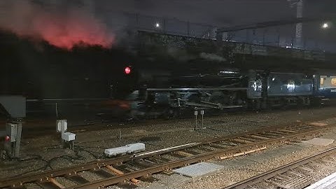 47848 thrashes out of Euston with 44871 barking on the rear 