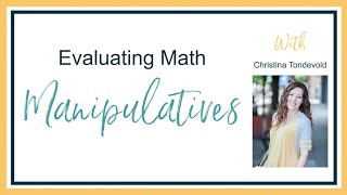 Evaluating Math Manipulatives Wealth
