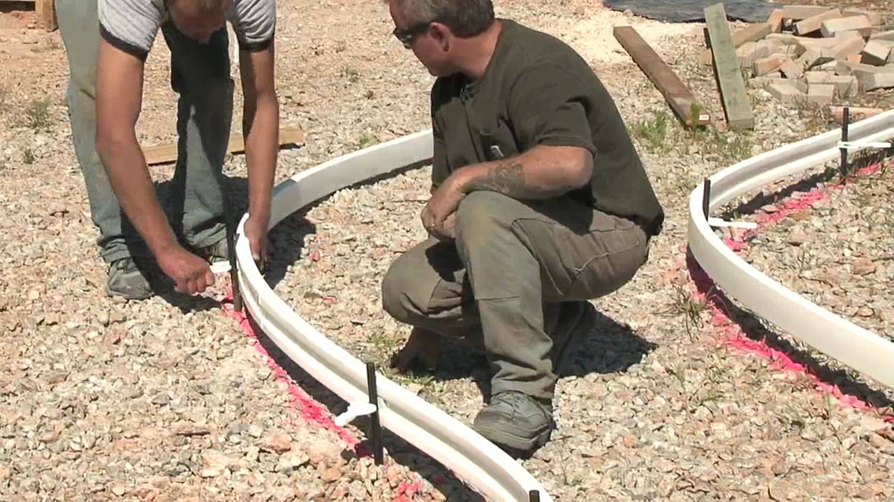 Forming Concrete with Plastic Forms - YouTube