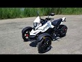 200cc Tryker White Motorcycle Trike Scooter Moped