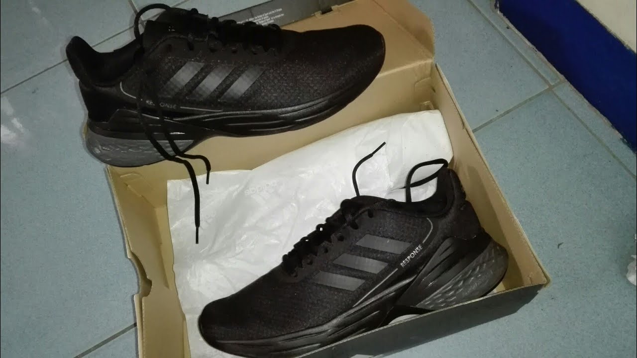 adidas RUNNING Response SR Shoes Men Black FX3627 - YouTube