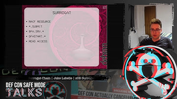 DEF CON Safe Mode  - Jake Labelle - Getting Shells on zOS with Surrogat Chains