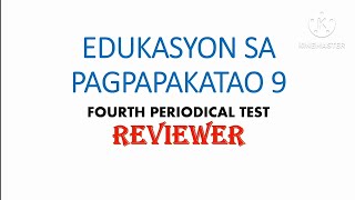 Fourth Quarter Exam in ESP 9 Reviewer / JA VLOGS