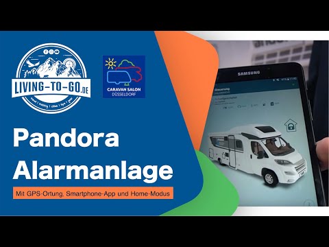 Pandora Alarmanlage für Wohnmobile und Kastenwagen mit GPS-Ortung, Smartphone-App und Home-Modus