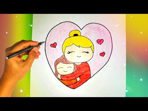 Как Нарисовать Маму И Дочку