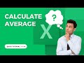 How to Calculate an Average in Excel