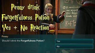 Penny Drink Forgetfulness Potion Yes No Harry Potter Hogwarts Mystery