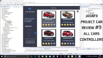 JavaFX Project CarReview #9 All Cars Controllers and GUI