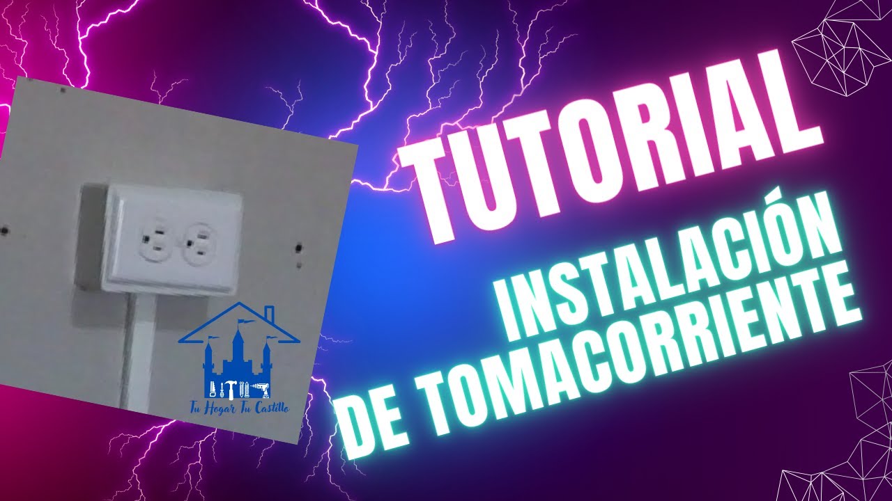 TUTORIAL COMO INSTALAR UN TOMACORRIENTE EXTERNO CON CANALETA - YouTube