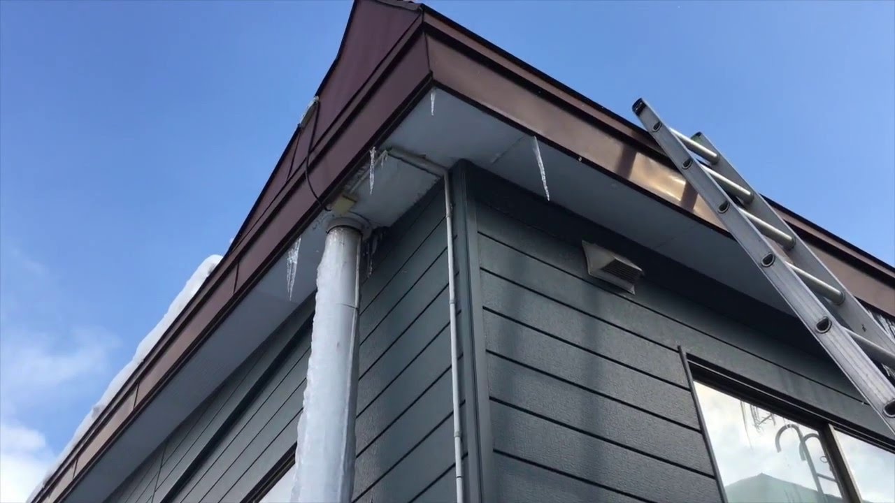 すがもり 簡易ダクト 屋根融雪 工法のスガモリ状況 札幌市 Youtube