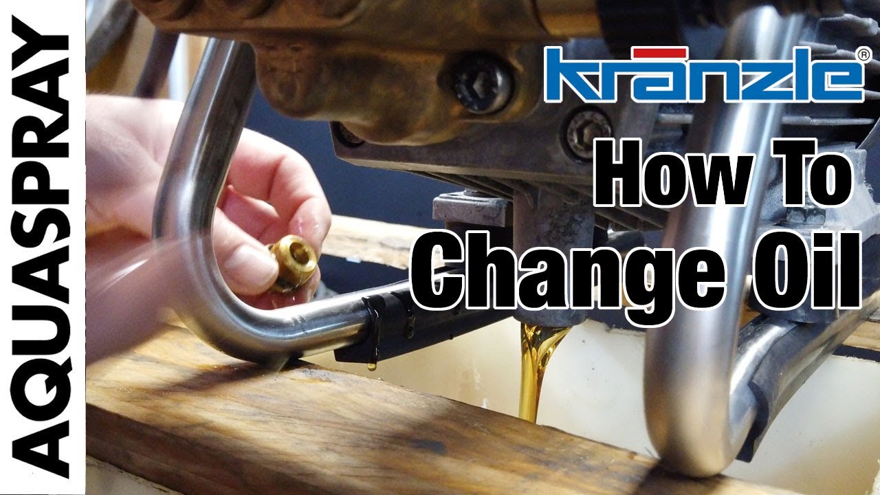 How To Change The Oil In A Kranzle Pressure Washer YouTube