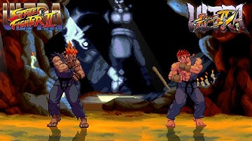 Akuma Vs Evil Ryu - USF2 X USF4 - Street Fighter Super Battle!!!