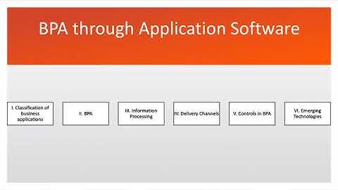 ITSM chapter 5 lecture 5 business process automation through application software