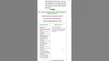 SSC Selection Post VIII New Additional Result 2022