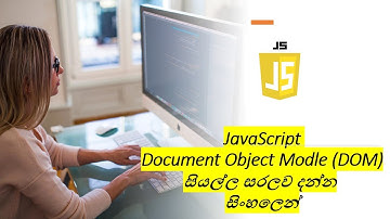 DOM (Document Object Model ) Handling From JavaScript Complete Tutorial - Sinhala - Black Tiger