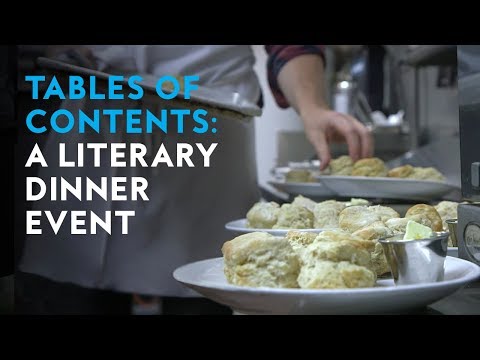 Tables of Contents: a culinary reading series | Signature Views Mini-Doc