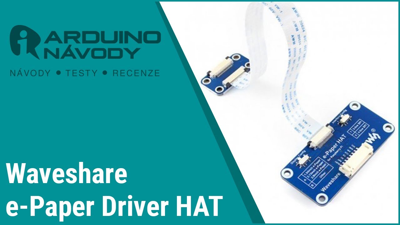 Epaper Hat Arduino Arduino Návody | Waveshare e-Paper Driver HAT - YouTube