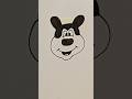 Easy Mickey mouse Drawing By The Unexplored Talent #trending #shortsfeed #shorts #short #viralshorts