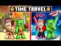 JJ and Mikey Are Traveling Through TIME in Minecraft!