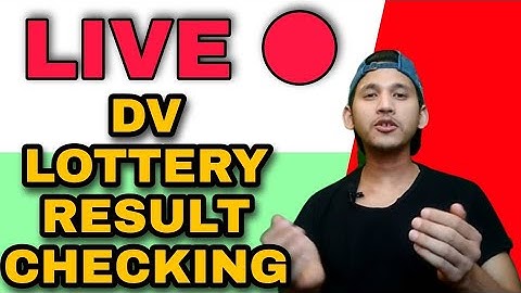 dv lottery 2023 result live checking