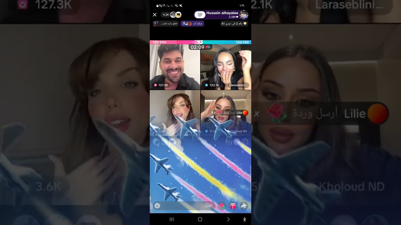 لايف حسين و لارا و خلود و دعاء قسمة ونصيب و حسين يحكم لارا و بالاخير يخلو فلاتر تضحك