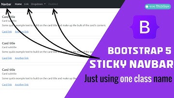 Bootstrap 5 Sticky Navbar