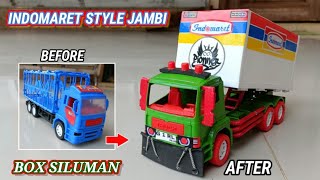 Modifying a Plastic Miniature Truck INTO an Indomaret Box Truck Jambi Style‼️
