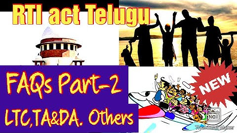 RTI act Telugu-"The Hidden Facts"Undisputed..SRIHARI FAQs..Contempt of court, LTC,TADA, Bio Data.
