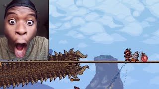 Terraria Worms be like: