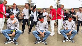 矇眼挑戰之誰動的手，粉絲非要體驗一下！#男人簡單的快樂#funny #高能段子手 #沙雕劇情 #搞笑視頻