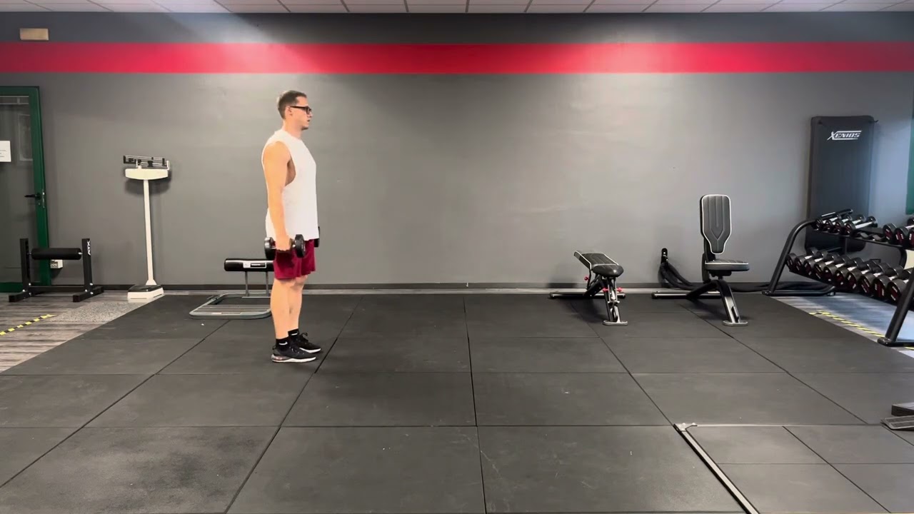 Dumbbell Walking Lunges (Quad Focused)
