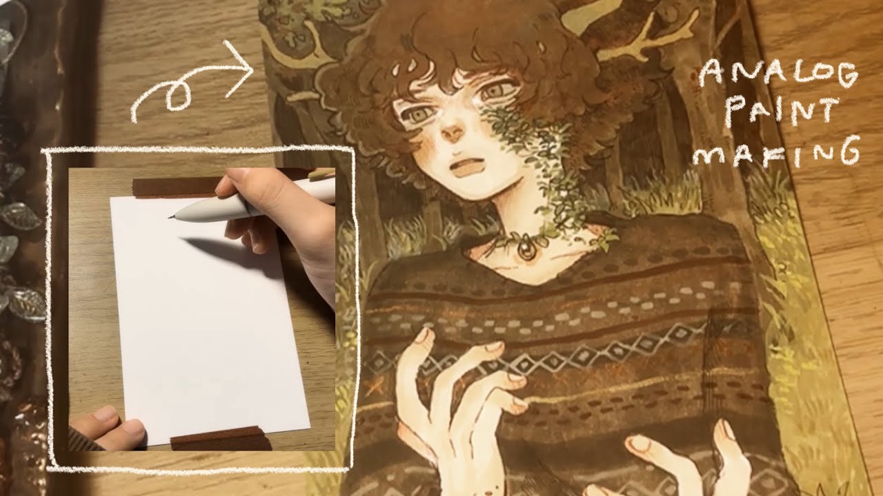 analog】【作業用】0から描くアナログイラスト - YouTube