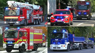 [GROẞBRÄNDE \& GEFAHRGUT-ALARM mit ATF!] CASTROP-RAUXEL | Einsatzfahrten zu mehreren GROẞEINSÄTZEN