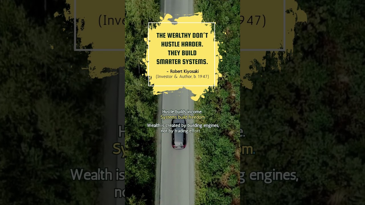 Hustle builds income. Systems build freedom.