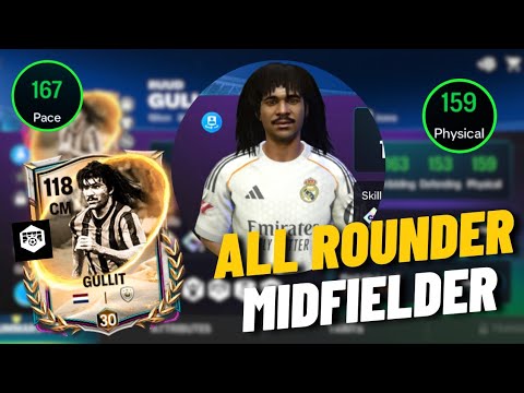 113 GULLIT PLAYER REVIEW ✅🇳🇱 ALL ROUNDER CARD 🔥 ST / CAM / CDM /CM 💥 #fcmobile #eafc25 #playerreview