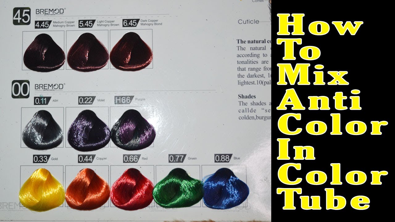 How To Mix Aanti Color In Color Tube Bremod Hair Color Class 16 By The Stylish Mod