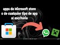 Como poner aplicaciones de Microsoft store en el escritorio de Windows 11